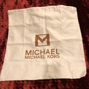 Michael Kors canvas drawstring bag